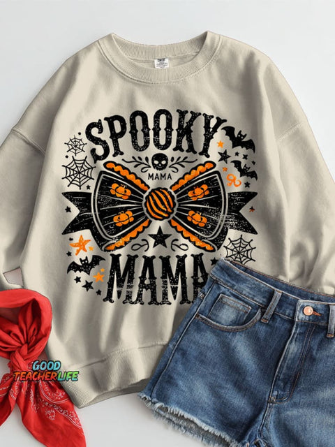Spooky Mama Halloween Casual Sweatshirt