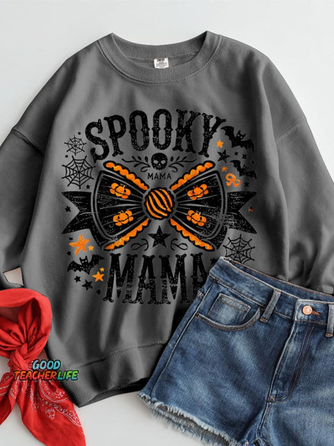 Spooky Mama Halloween Casual Sweatshirt