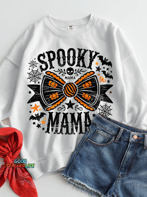 Spooky Mama Halloween Casual Sweatshirt