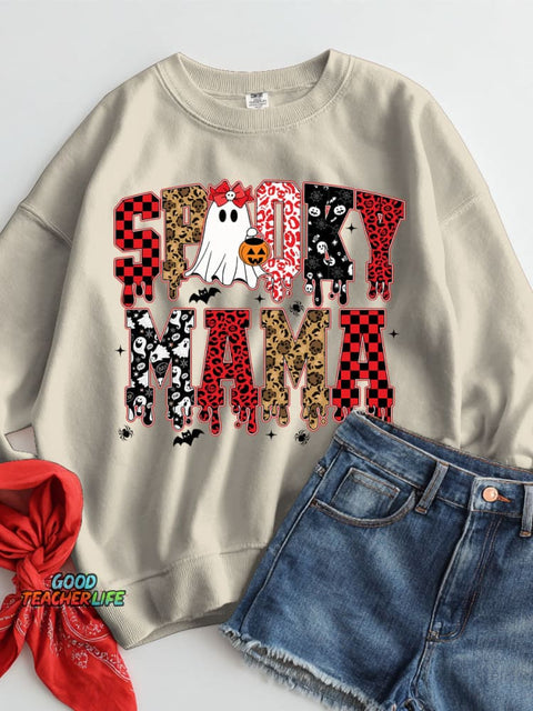 Spooky Mama Halloween Casual Sweatshirt