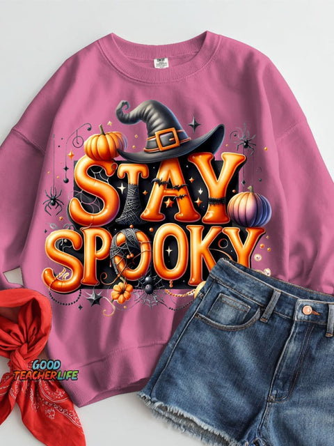 Stay Spooky Halloween Casual Sweatshirt