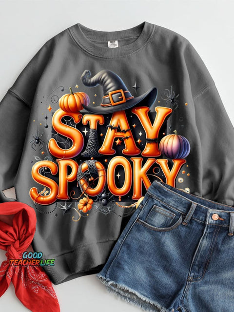 Stay Spooky Halloween Casual Sweatshirt