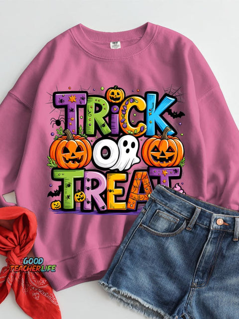 Trick or Treat Halloween Casual Sweatshirt