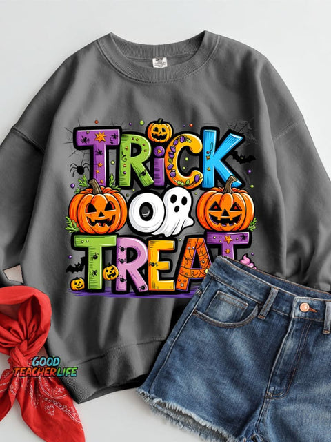 Trick or Treat Halloween Casual Sweatshirt