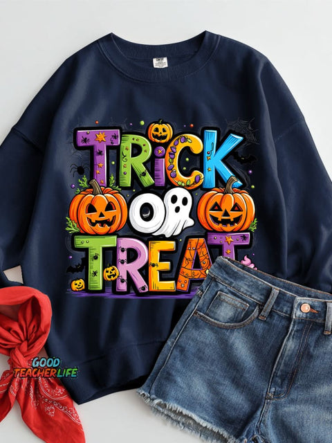 Trick or Treat Halloween Casual Sweatshirt