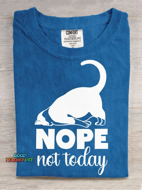 Nope Not Today Decorative Pattern T-shirt