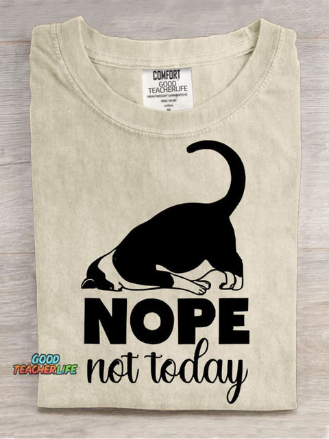 Nope Not Today Decorative Pattern T-shirt