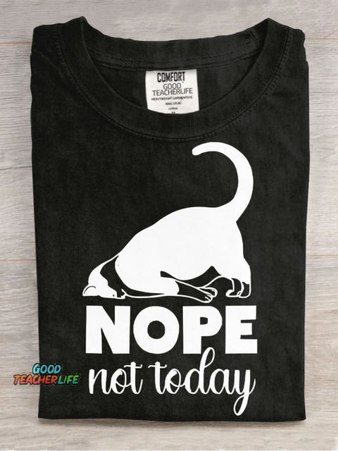 Nope Not Today Decorative Pattern T-shirt