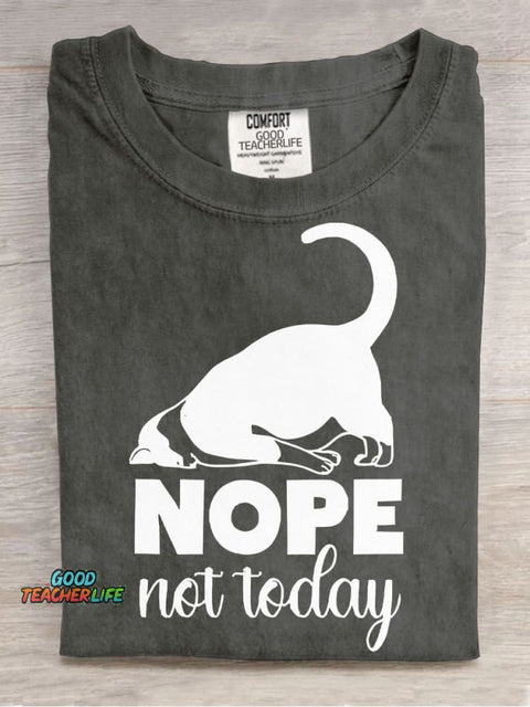Nope Not Today Decorative Pattern T-shirt