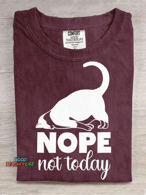 Nope Not Today Decorative Pattern T-shirt
