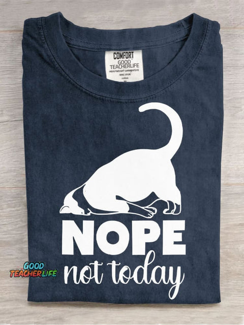 Nope Not Today Decorative Pattern T-shirt