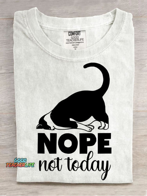 Nope Not Today Decorative Pattern T-shirt