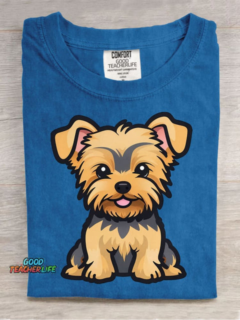Cute Dog Decorative Pattern T-shirt