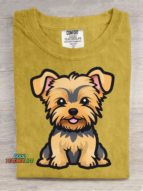 Cute Dog Decorative Pattern T-shirt