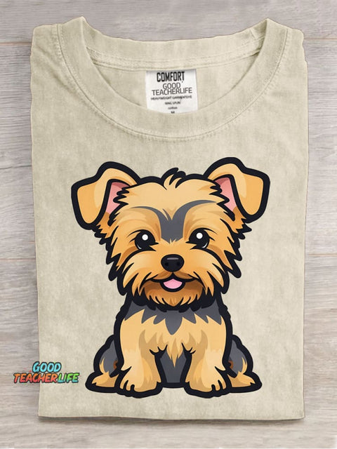 Cute Dog Decorative Pattern T-shirt
