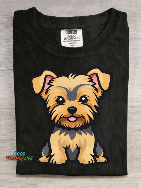 Cute Dog Decorative Pattern T-shirt
