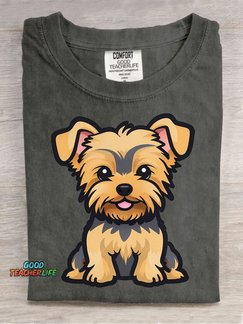 Cute Dog Decorative Pattern T-shirt