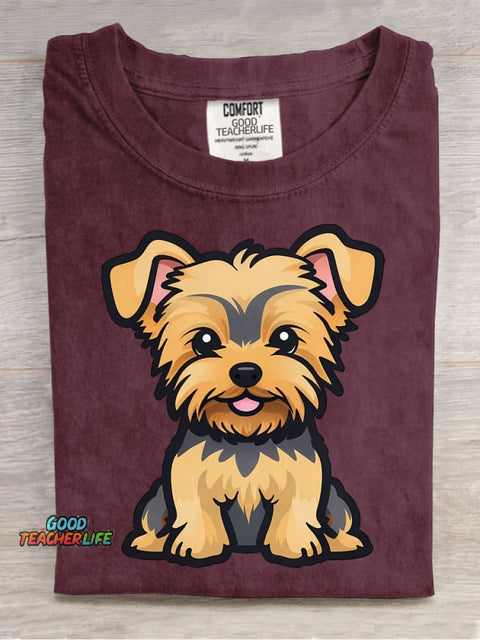 Cute Dog Decorative Pattern T-shirt