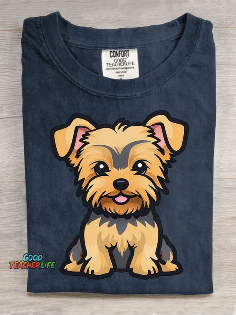 Cute Dog Decorative Pattern T-shirt