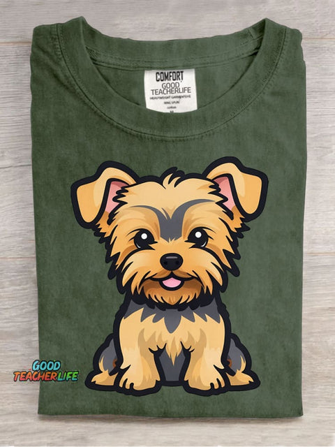 Cute Dog Decorative Pattern T-shirt