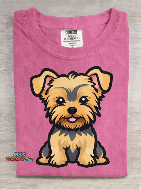 Cute Dog Decorative Pattern T-shirt