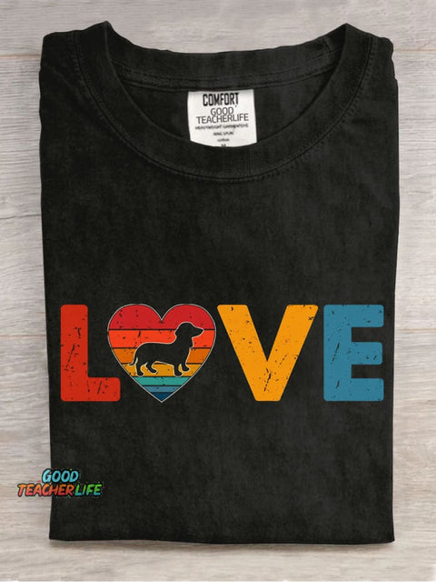 Love Dachshund T-shirt