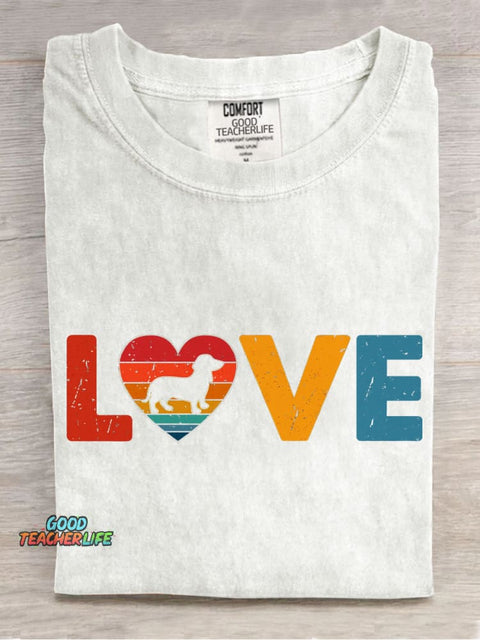 Love Dachshund T-shirt