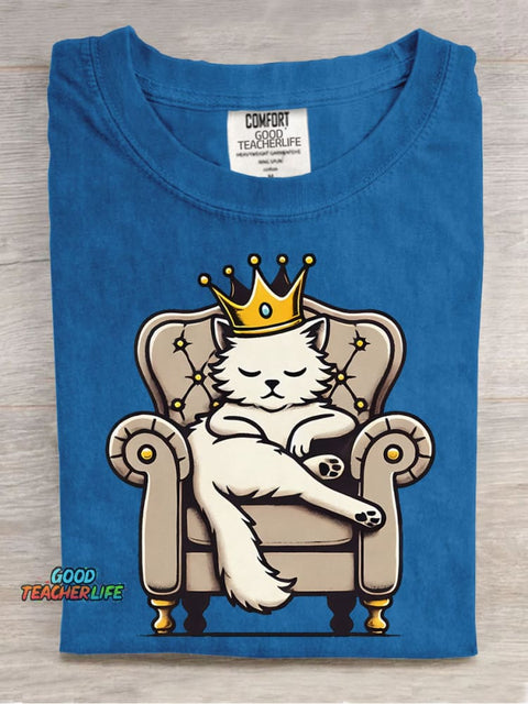 Noble Cat Decorative Pattern T-shirt