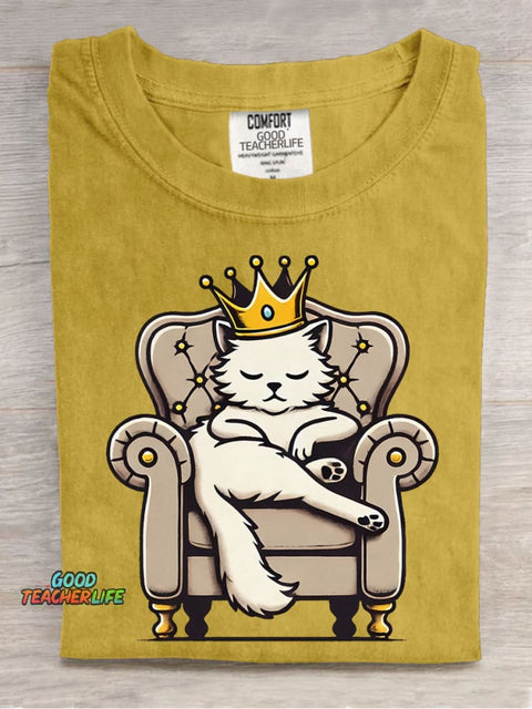 Noble Cat Decorative Pattern T-shirt
