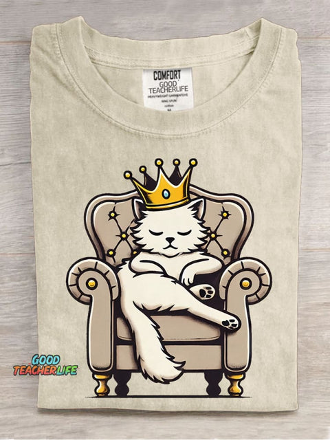 Noble Cat Decorative Pattern T-shirt