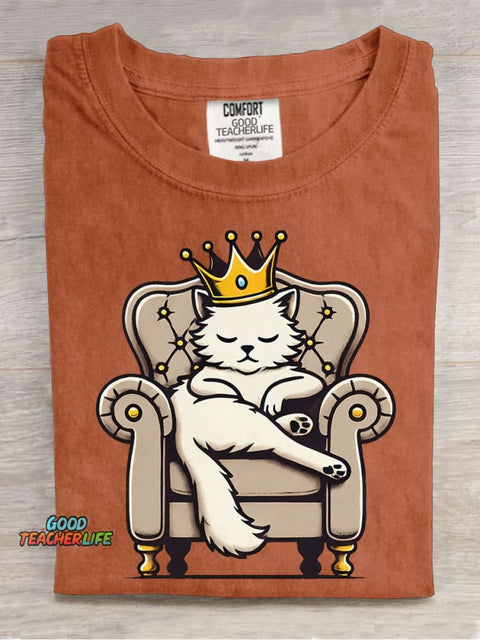 Noble Cat Decorative Pattern T-shirt