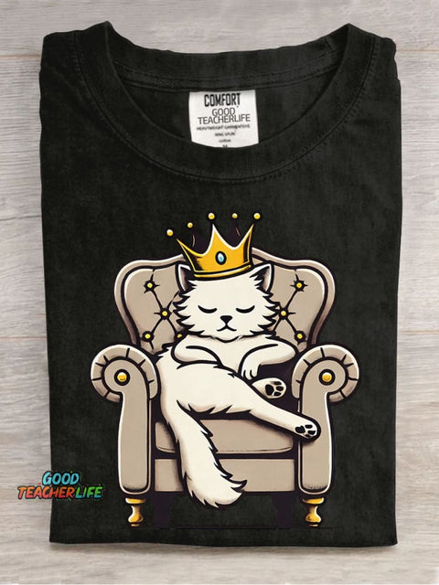 Noble Cat Decorative Pattern T-shirt