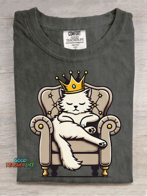 Noble Cat Decorative Pattern T-shirt