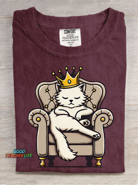 Noble Cat Decorative Pattern T-shirt