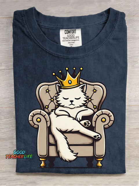 Noble Cat Decorative Pattern T-shirt