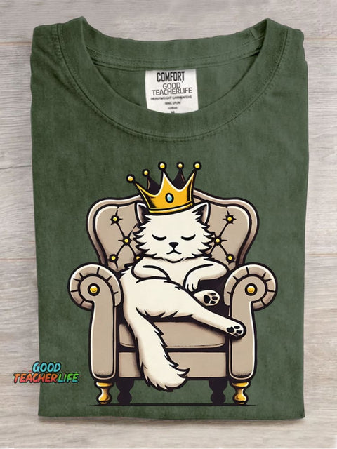 Noble Cat Decorative Pattern T-shirt