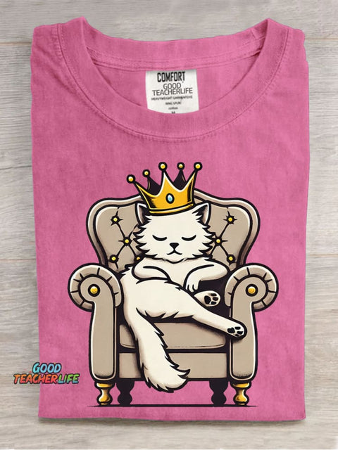 Noble Cat Decorative Pattern T-shirt