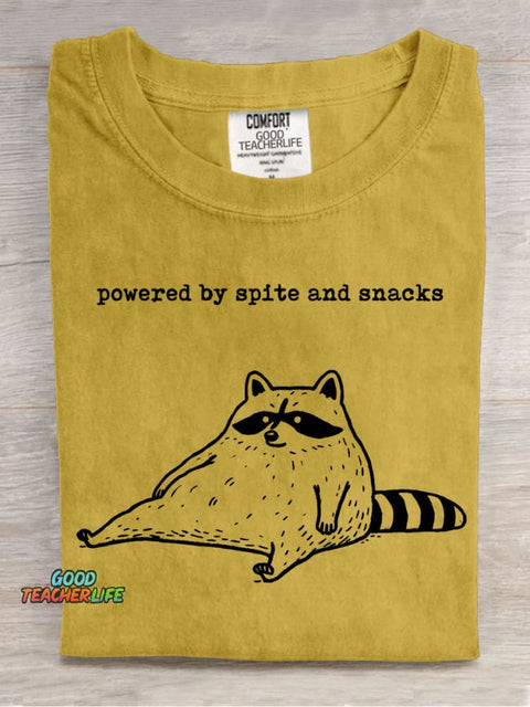 Powered By Spite and Snacks T-shirt