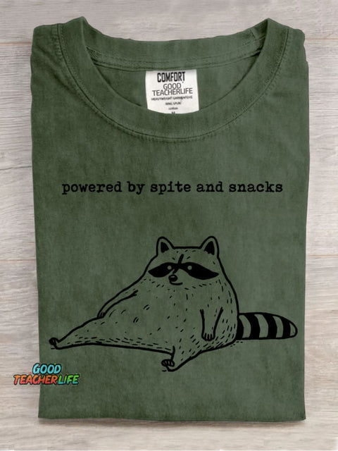 Powered By Spite and Snacks T-shirt