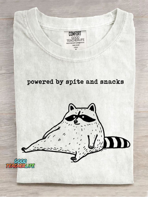 Powered By Spite and Snacks T-shirt