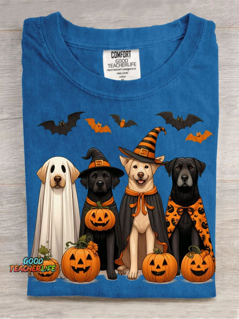 Halloween Cute Dogs Decorative Pattern T-shirt