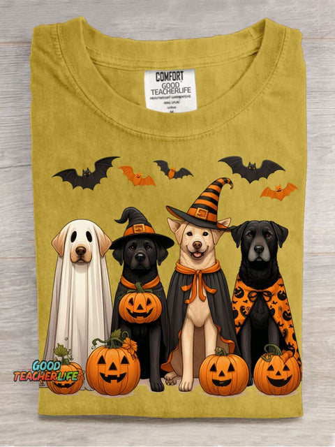 Halloween Cute Dogs Decorative Pattern T-shirt