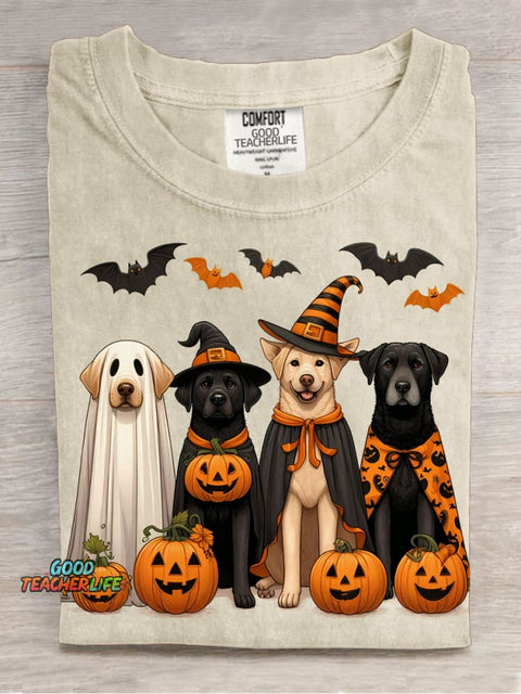 Halloween Cute Dogs Decorative Pattern T-shirt