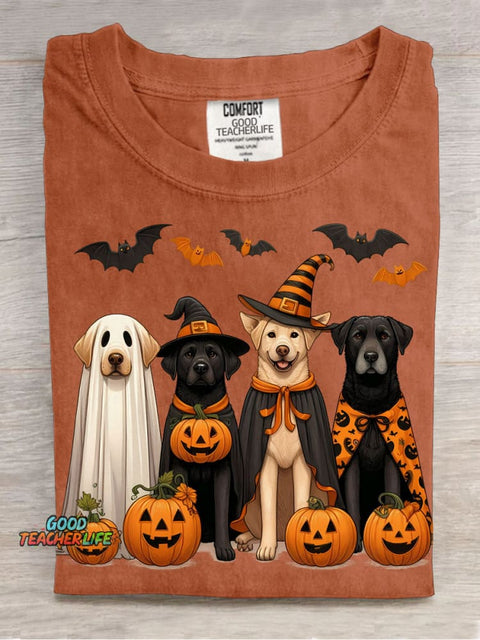 Halloween Cute Dogs Decorative Pattern T-shirt