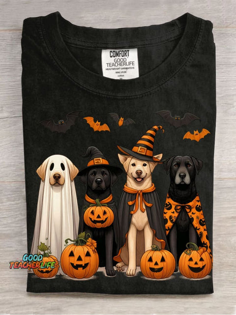 Halloween Cute Dogs Decorative Pattern T-shirt