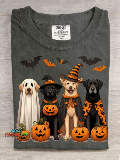 Halloween Cute Dogs Decorative Pattern T-shirt