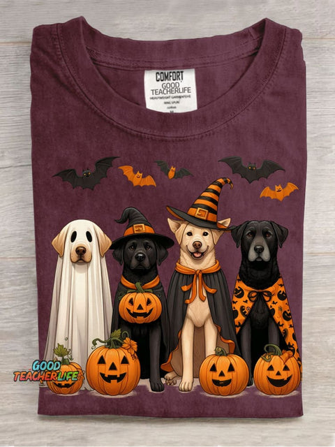 Halloween Cute Dogs Decorative Pattern T-shirt
