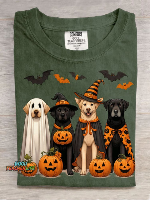 Halloween Cute Dogs Decorative Pattern T-shirt
