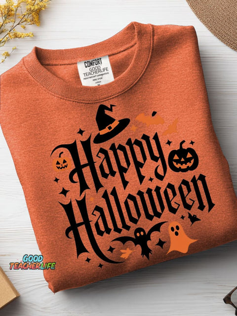 Happy Halloween Decorative Pattern Casual Sweatshirt