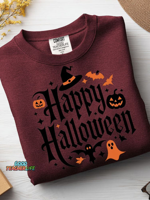 Happy Halloween Decorative Pattern Casual Sweatshirt